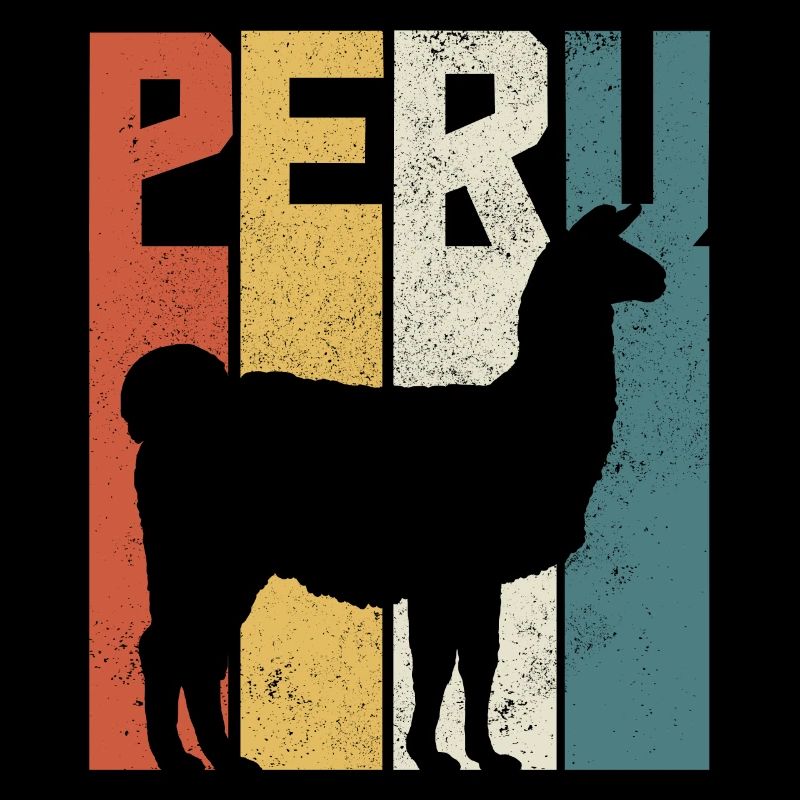 Peru Llama Alpaca Vintage Gift