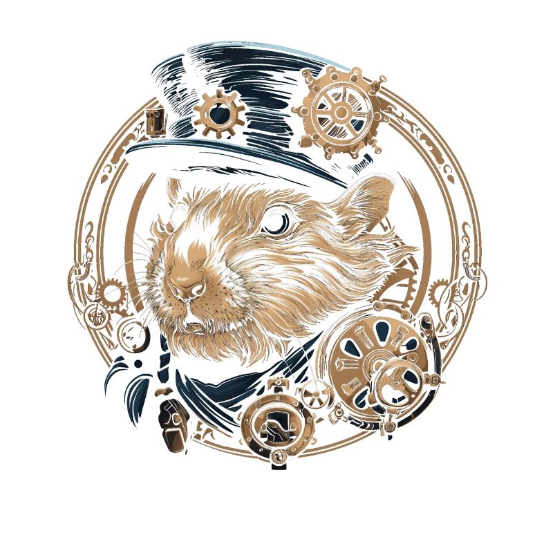 Guinea Pig Steampunk Funny Gift