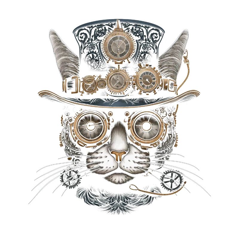 Cat Steampunk Funny Gift