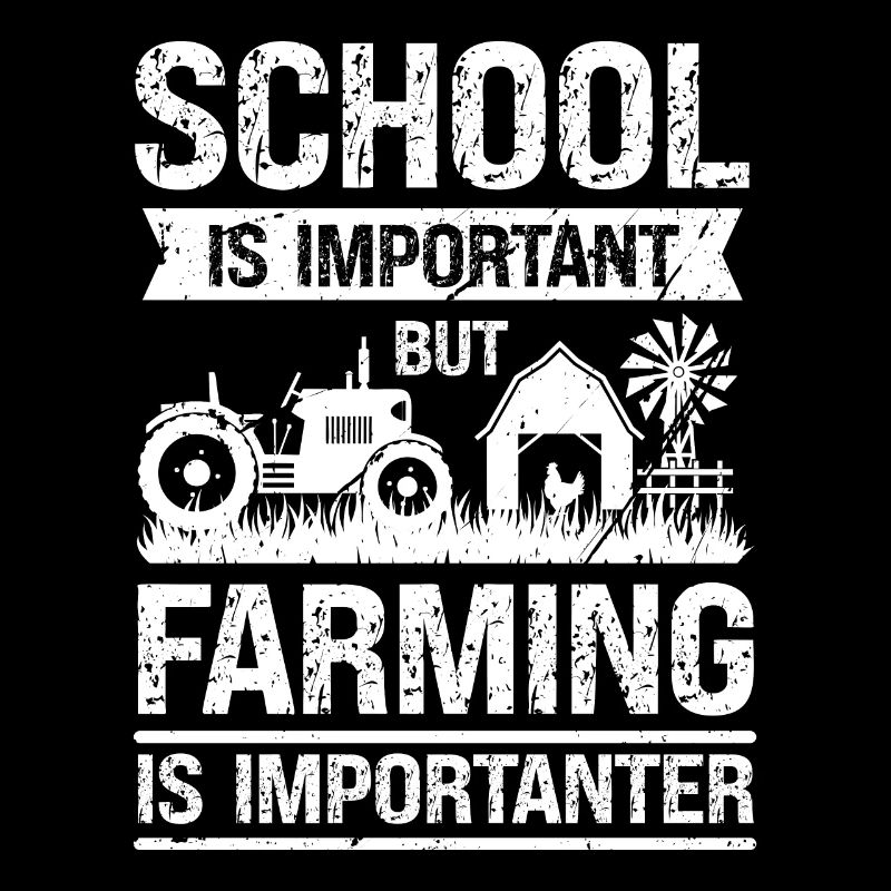 School is important, but farm work is more important