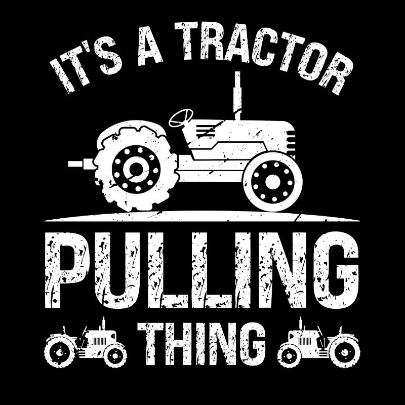 Es ist eine Traktor ziehende Sache