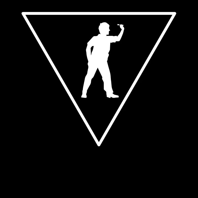 Triangle - Joueur de fléchettes -