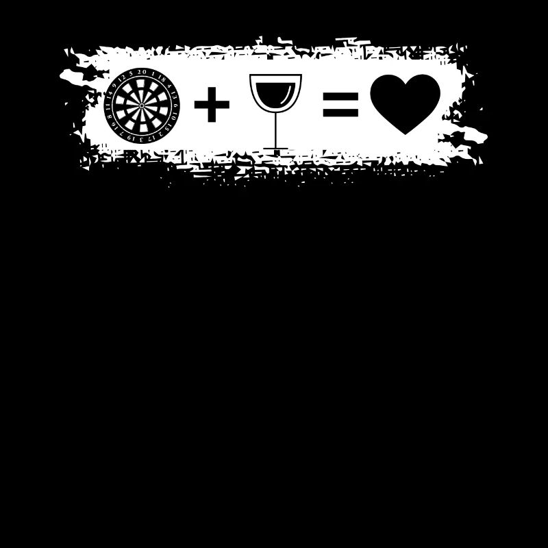 Grunge Rectangle - Coeur - Vin - Jeu de fléchettes -