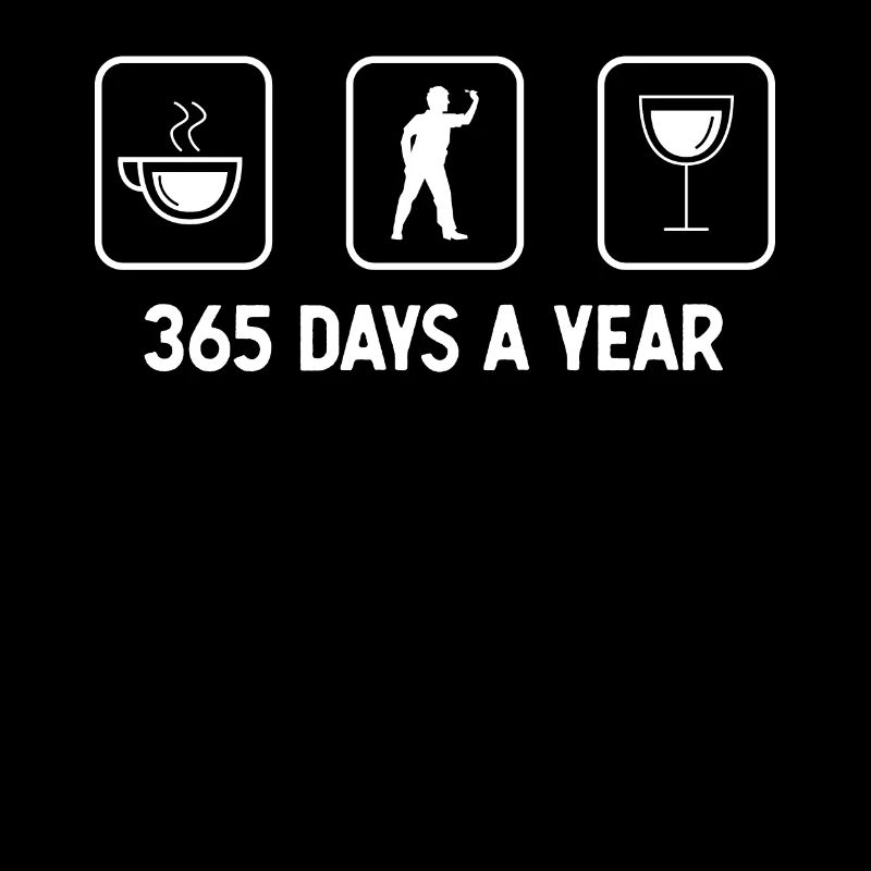 365 jours par an - Vin - Joueurs de fléchettes -