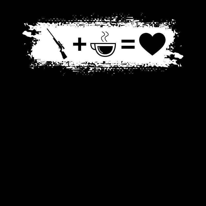 Grunge Rectangle - Coeur - Café - Chasse -