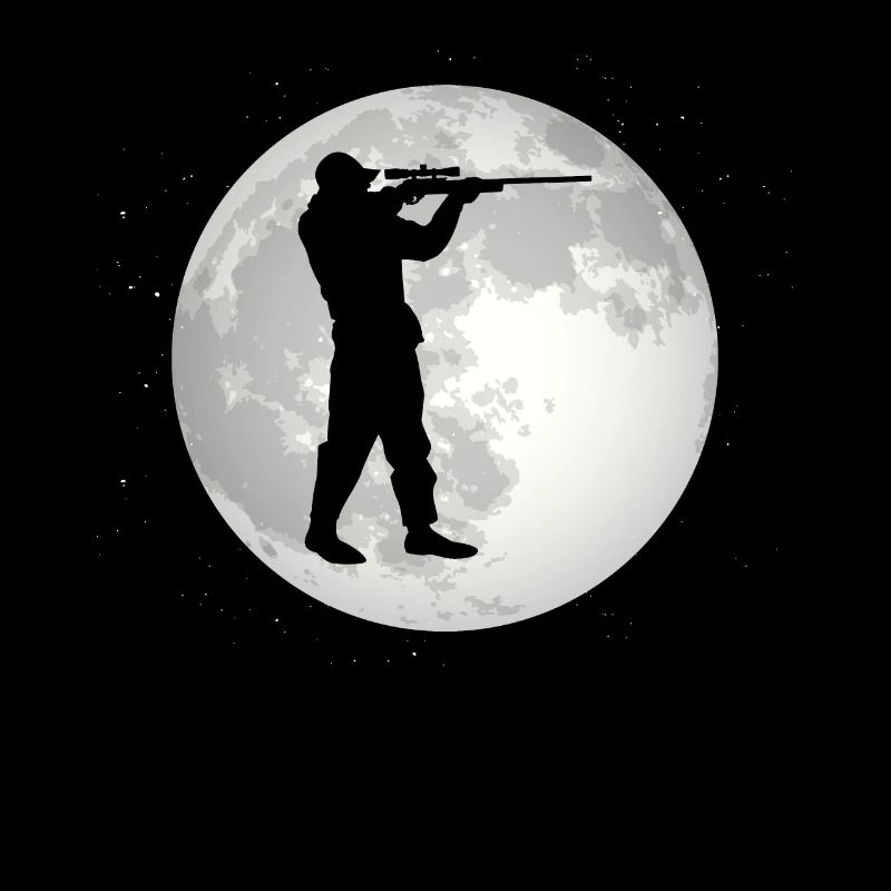 Full Moon - Guy on the Hunt -