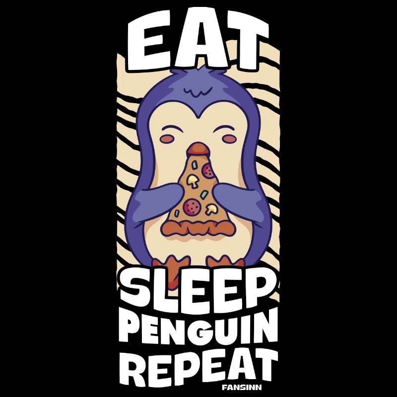 Manger Dormir Pingouin Répéter