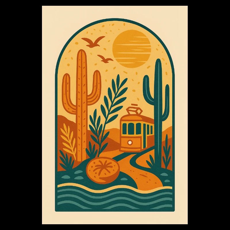 Desert drift – Tramway rétro dans les dunes