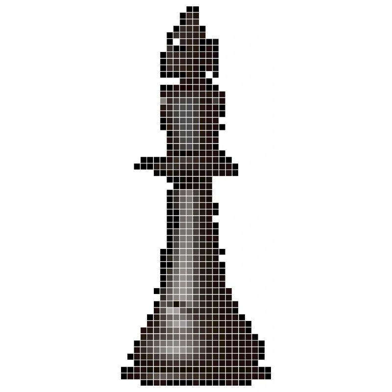 King Chess Piece Jeu d’échecs Échiquier Pixel