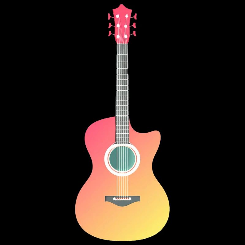 Guitar cool vector design temporary art