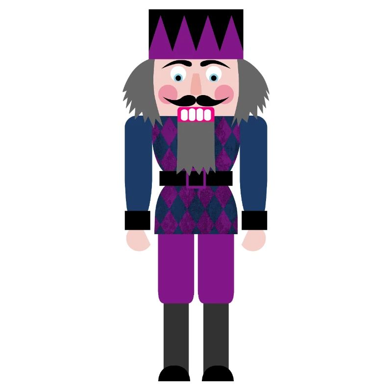 Nutcracker Diamond Rhombs Pattern Christmas Xmas