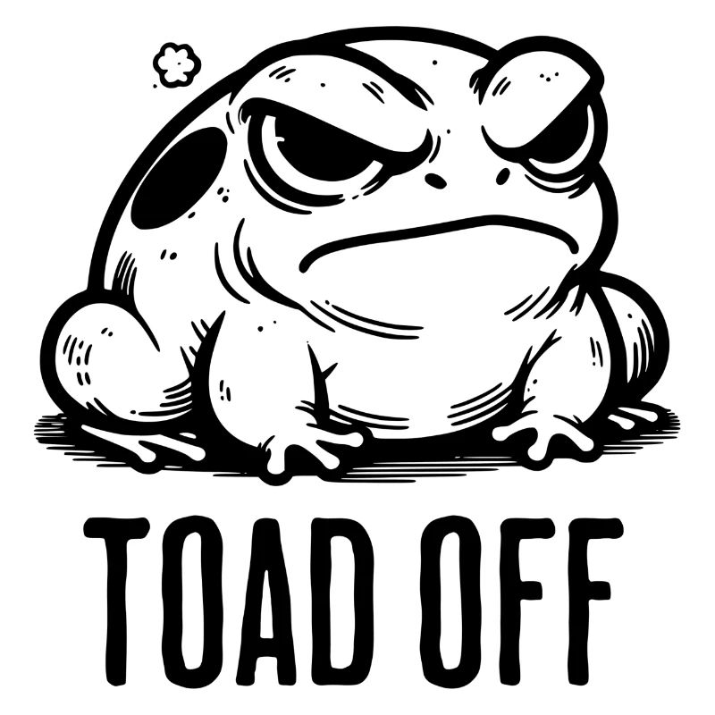 Vintage Frog Toad Meme Grumpy Frog Don't Toad Me