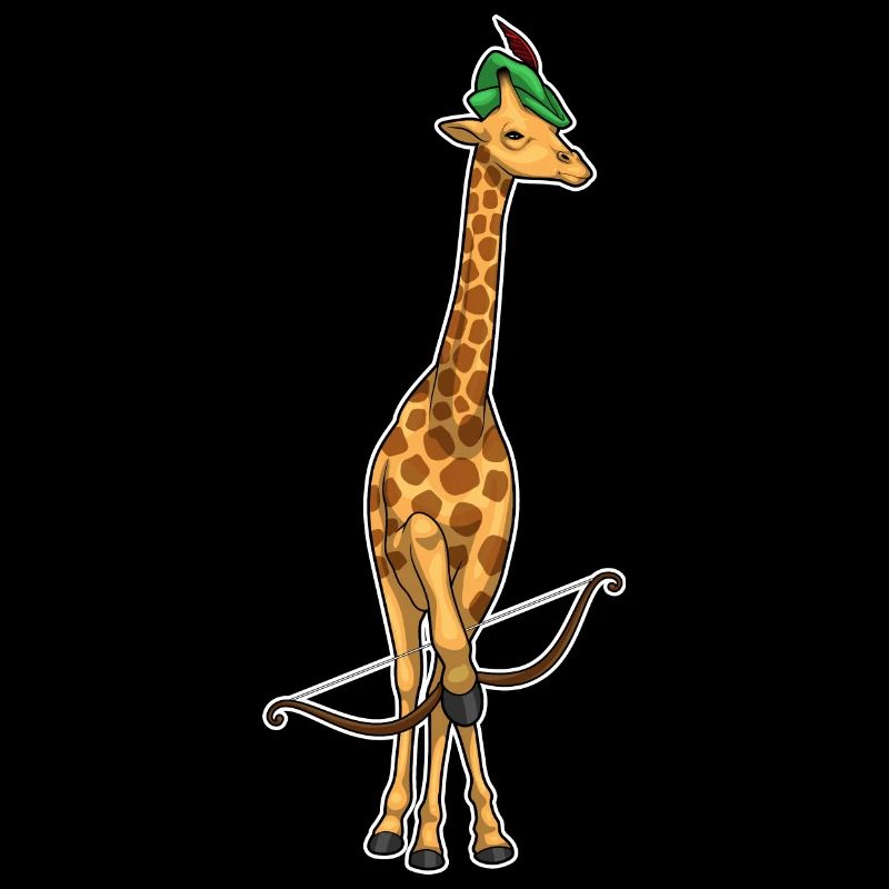 Giraffe Bogenschütze Bogen