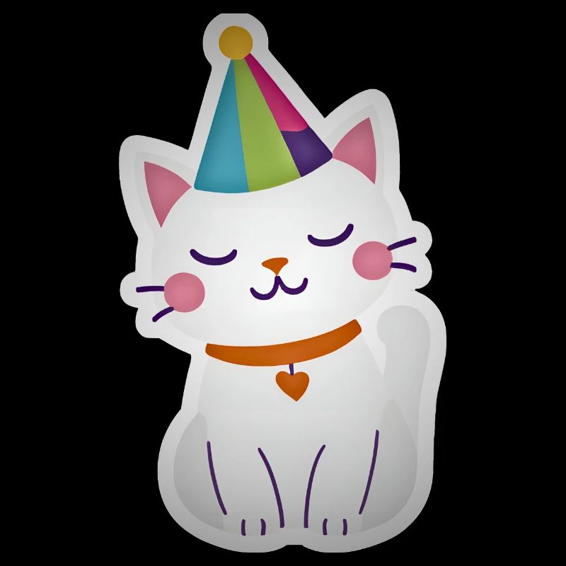 Katze Party Geschenkidee süß lustig