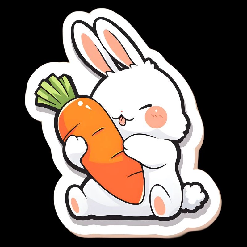 Verspieltes Hasen-Graffiti