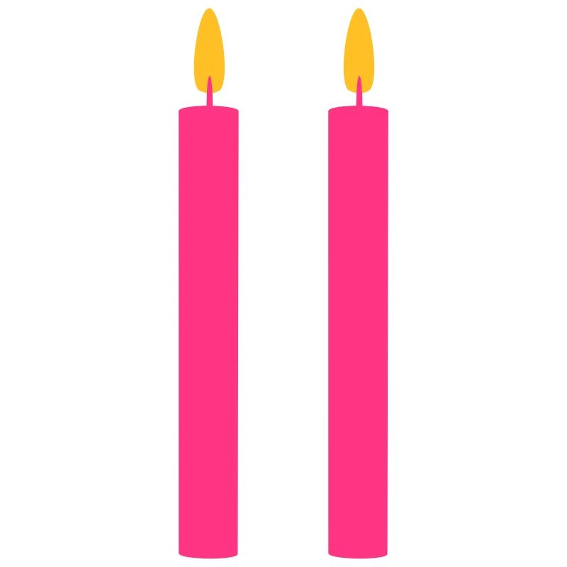 2 Candles / / two / / Second Birthday / / second
