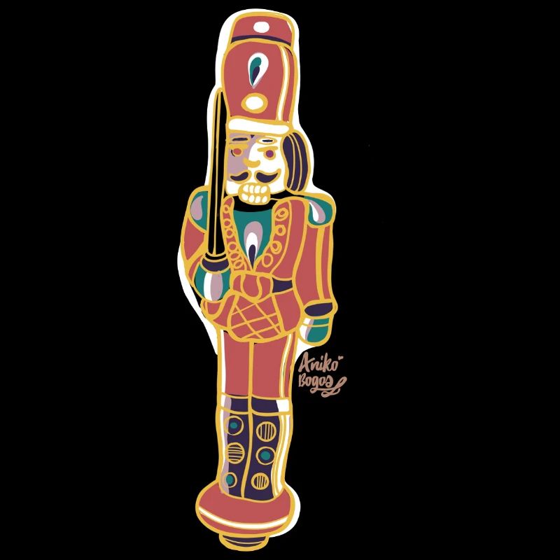 Bunter Nussknacker Deco Design