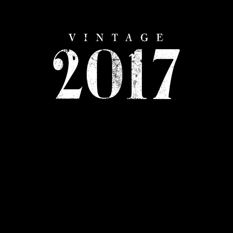 Vintage 2017 Phrase d’anniversaire Slogan