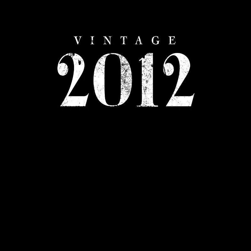 Vintage 2012 Phrase d’anniversaire Slogan