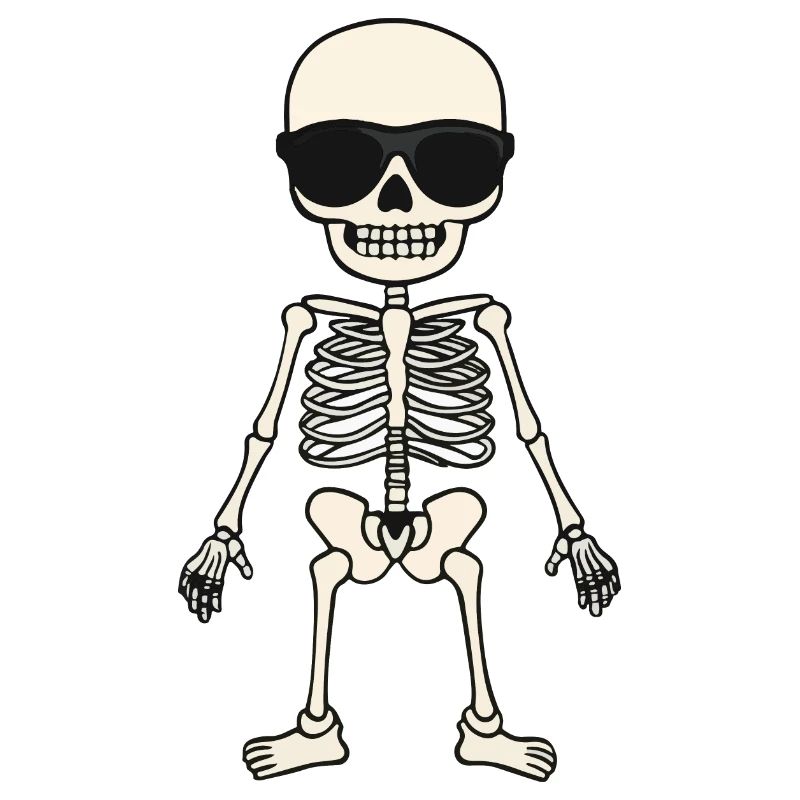 Skeleton Comic Halloween Cool