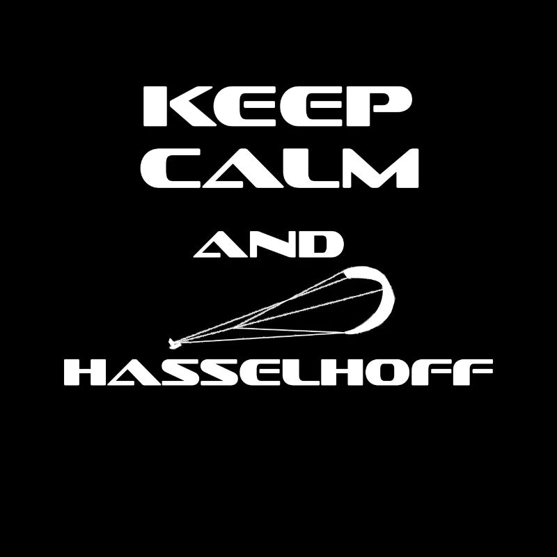 KITESURFING KEEP CALM AND HASSELHOFF