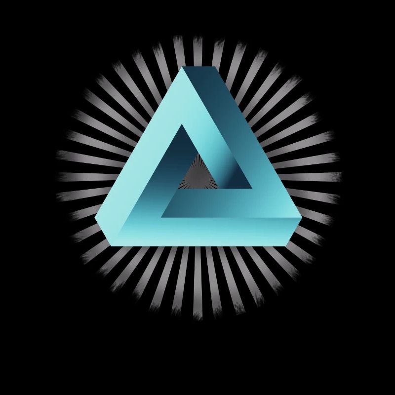 illusion illuminati Tri fold Pyramide Nerd mathe