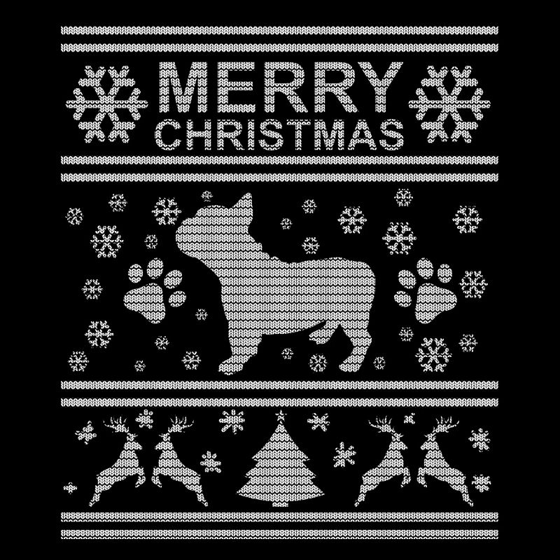 Laid de Noël Pull de bouledogue français