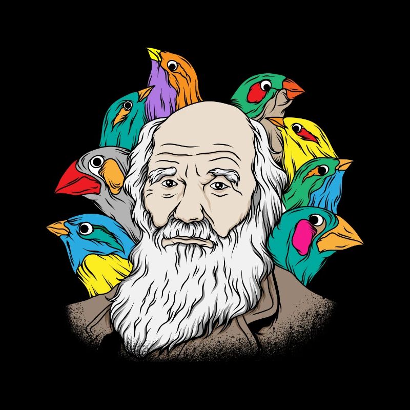 Charles Darwin Portrait Geschenk Evolution