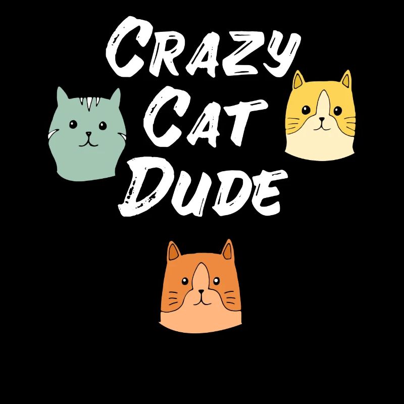 Crazy Cat Type Cat amoureux de chat Meow