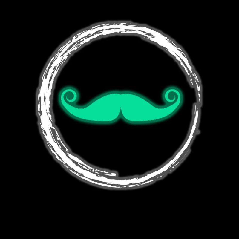 Glow Mustache Neon Party Glowing Effect Retro