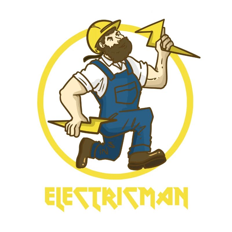 Elektriker Superheld Strom Blitz Geschenk Beruf