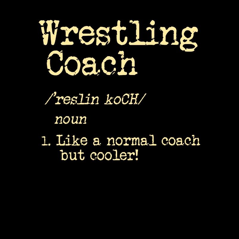Cooles Wrestling oder Ringen Trainer Shirt
