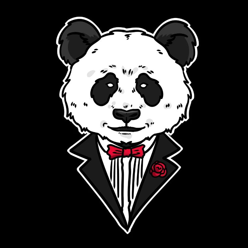 Panda Mafia Bär Tier Geschenk