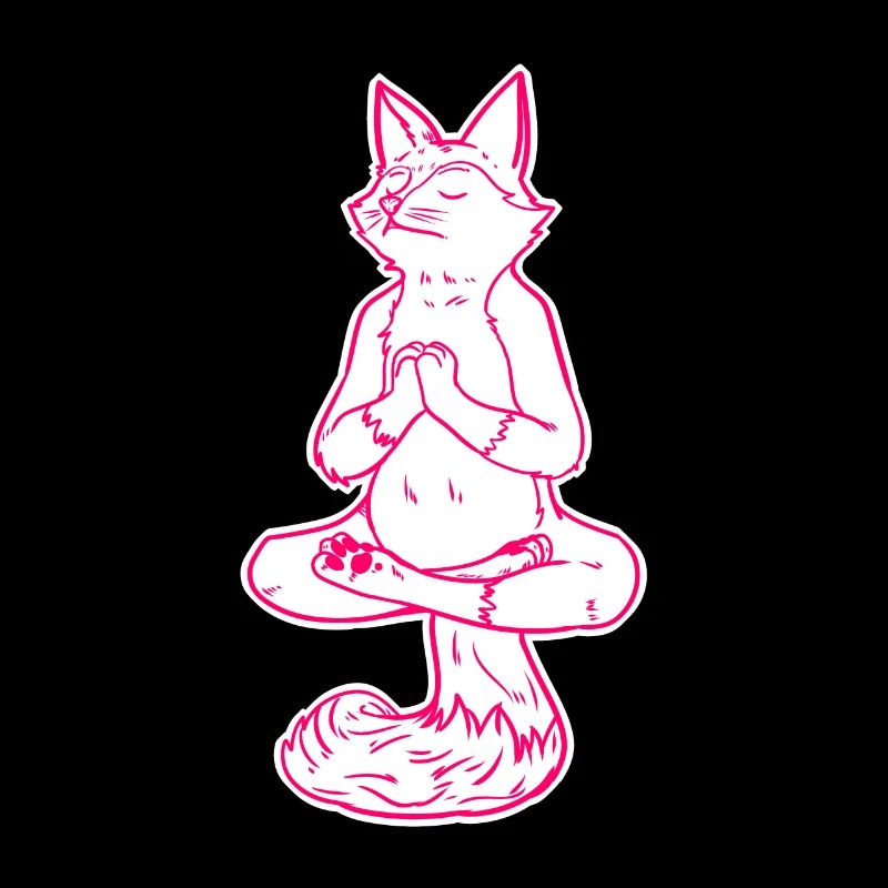 Meditating fox