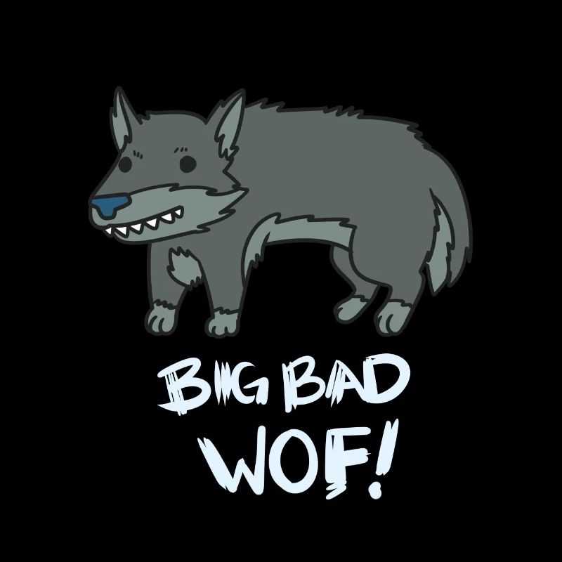 Wolf Cartoon Comic Pack Prey Idée Cadeau Sauvage