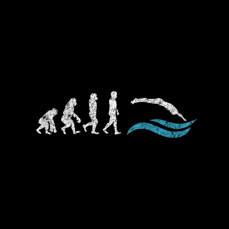 Nageur evolution singe cadeau saut