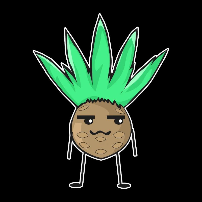 Comic Agave Plant Chibi Vegan Gift