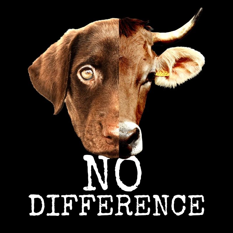 No Difference Pro Vegan Vegetarier Tierschutz