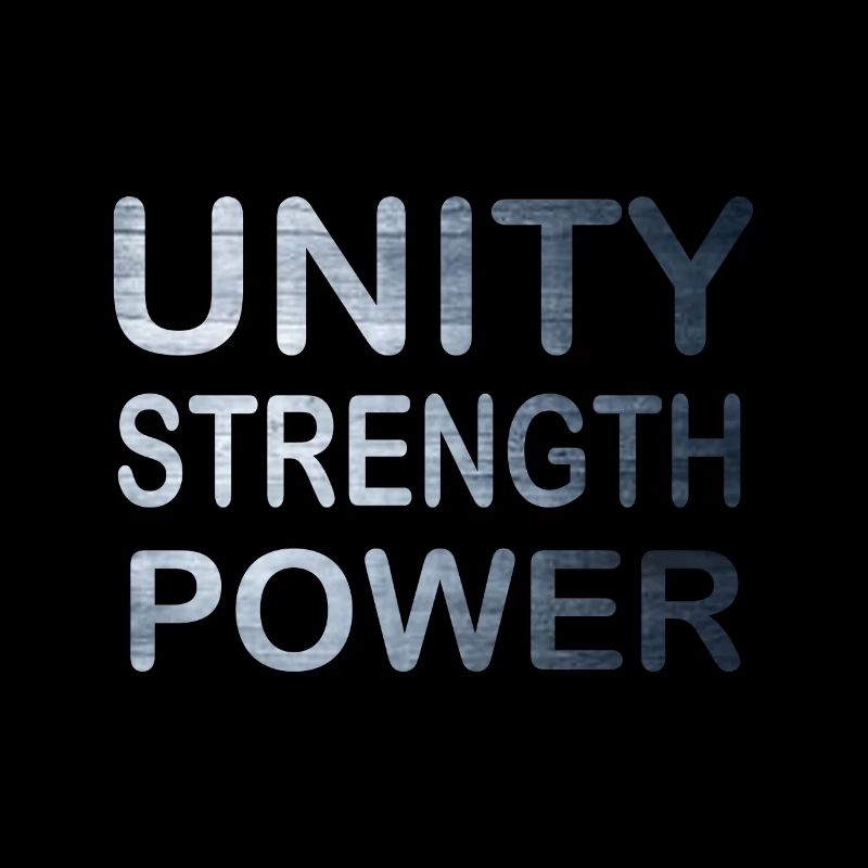 Coole & awesome Unity Tshirt Design Unity Stärke