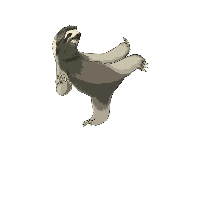 This karate sloth design is the perfect gift for