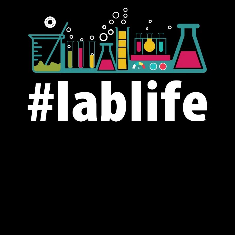 Lablife design Gift Hashtag lab life PhD Science