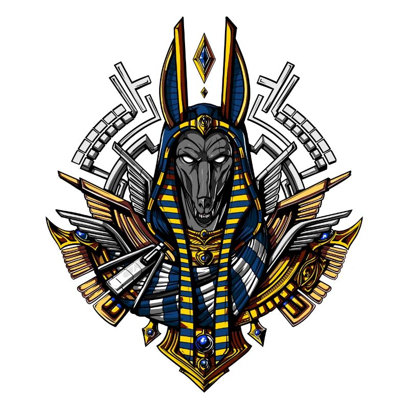 Dieu égyptien Anubis Ancient Wolf Pharaoh King