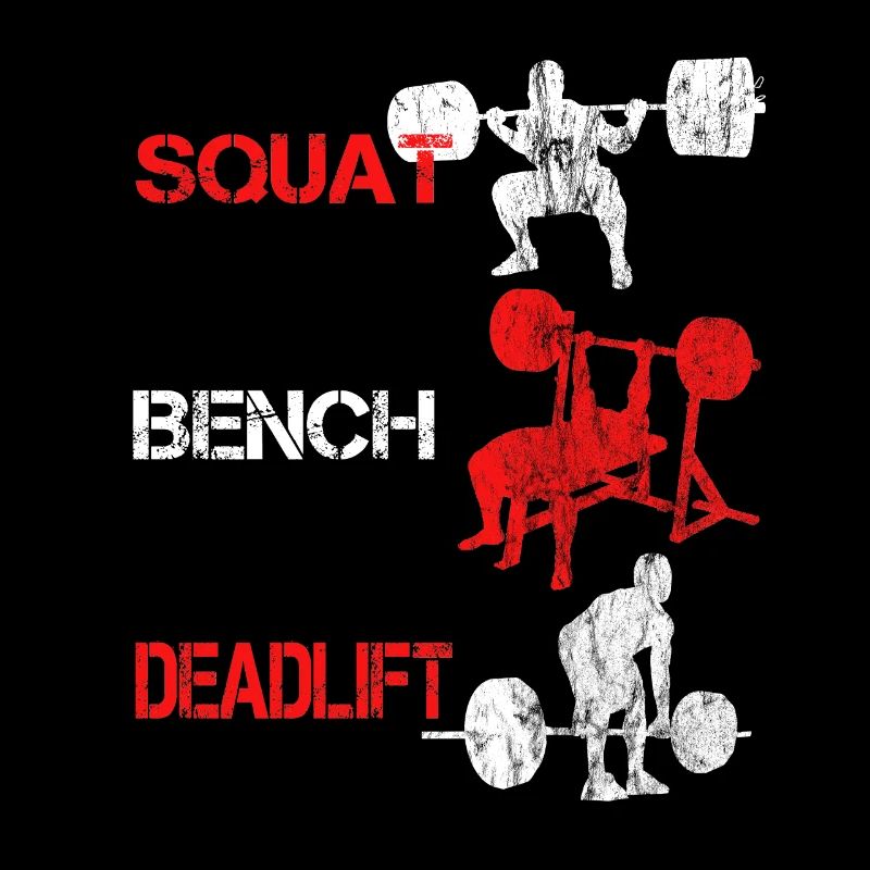 Squat Bench Deadlift - Bodybuilder Training