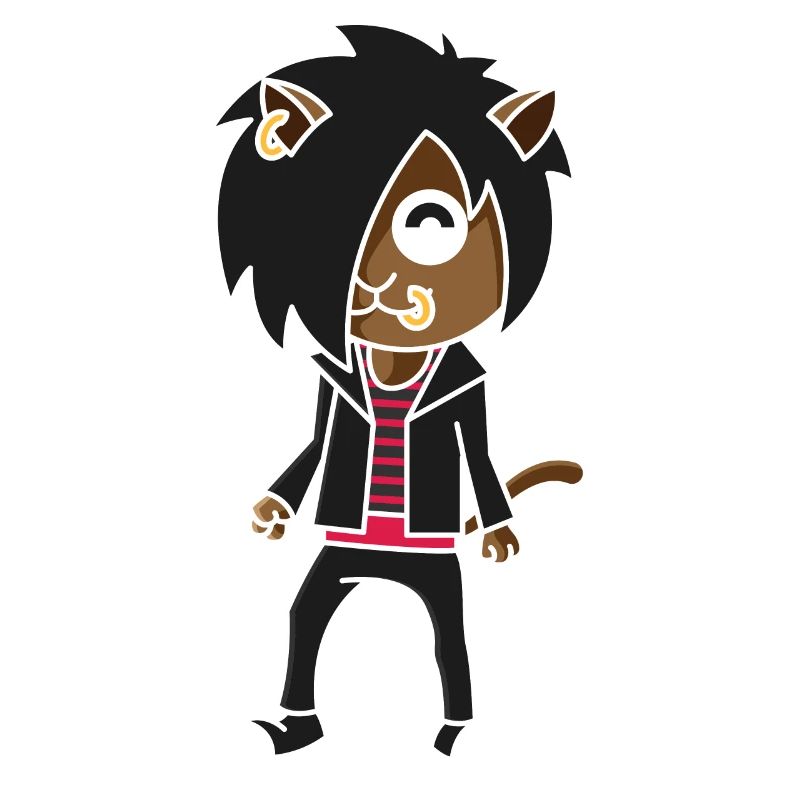 Emo Katze, emocore emostyle goth gothic