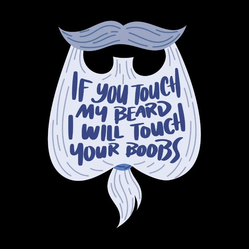 Mann mit Bart bärtig Vollbart Schnauzer Geschenk