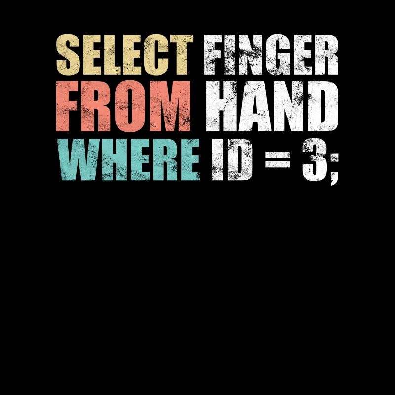 Informatiker - select finger from hand where ID