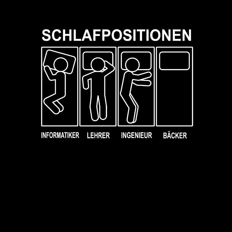 Bäcker Schlafpositionen Backen Konditorei