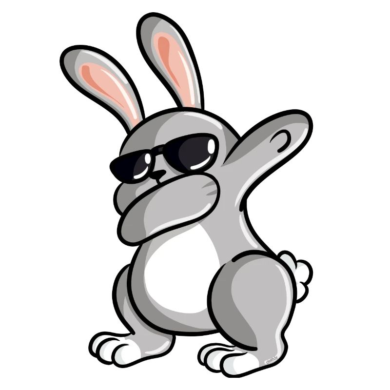 Dabbing Rabbit Bunny Dab Easter Bunny