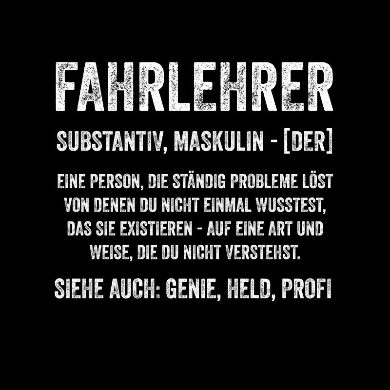 Fahrlehrer lustiges Geschenk