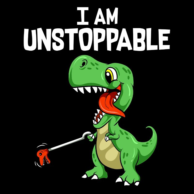 Funny I Am Unstoppable TRex Dinosaur Grabber Pun